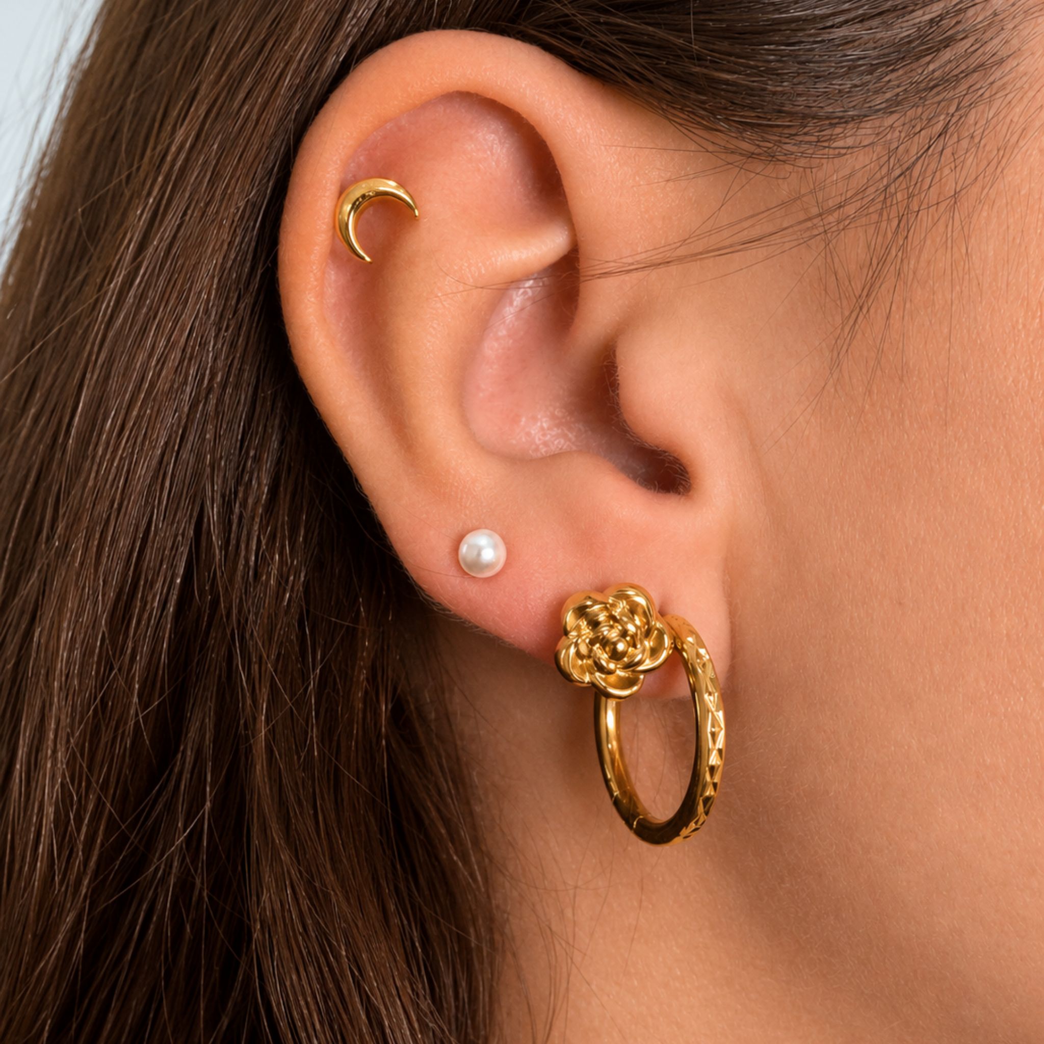 Pendientes Camelias